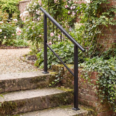 Schodišťové zábradlí pro 2-3 schody | černé č.3