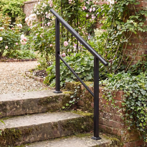 Schodišťové zábradlí pro 2-3 schody | černé č.3