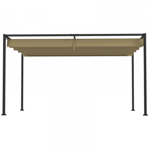 Pergola s kovovým zastřešením 3x2 m | khaki č.4