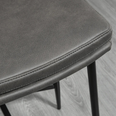 Čalouněné barové židle 2 kusy | šedé č.6