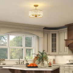 Křišťálové stropní svítidlo | zlaté č.3