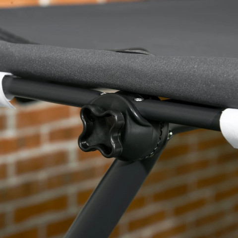 Dvojité houpací lehátko pro 2 osoby | tmavě šedé č.3