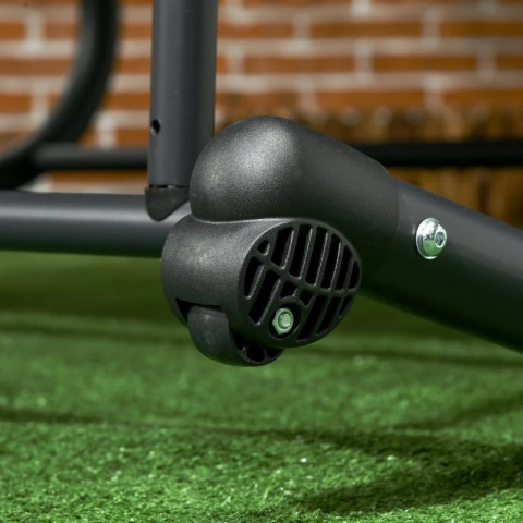 Dvojité houpací lehátko pro 2 osoby | tmavě šedé č.7