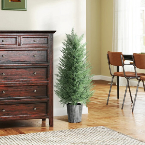 2 umělé cypřiše 90 cm | zelené č.5