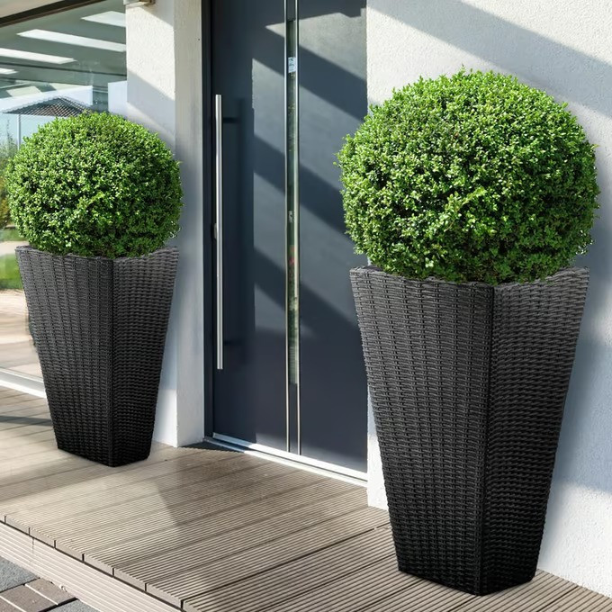 Květináč antracitový | 70x40x40cm