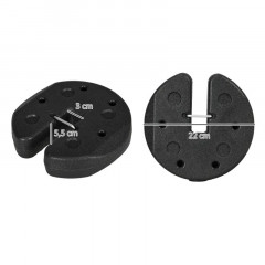 Sada 4 kulatých závaží pro altán | černé č.3