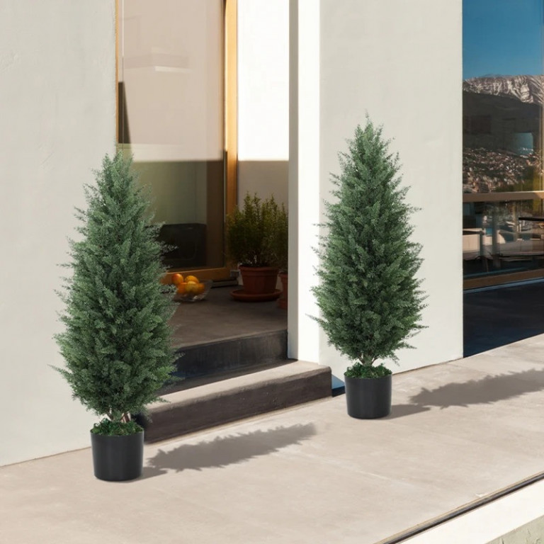 Umělý cypřiš 80 cm, 2 kusy | zelené