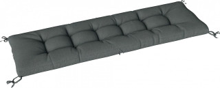 Polštář na lehátko 198 x 65 x 13 cm | tmavě šedý č.1