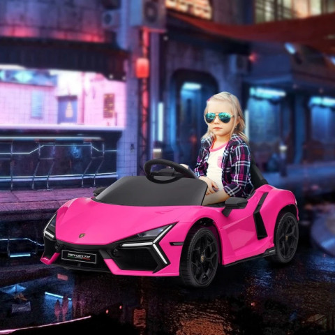 Dětské elektrické autíčko s licencí Lamborghini | růžové č.2