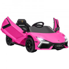 Dětské elektrické autíčko s licencí Lamborghini | růžové