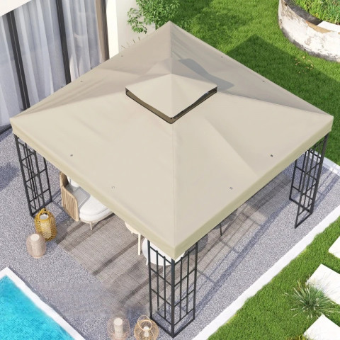 Náhradní střecha pro 3x3 m | krémově bílá č.2