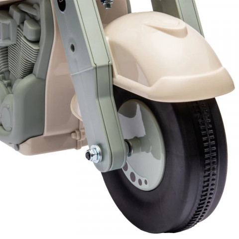 Dětská motorka, 80 x 35,5 x 42 cm | krémově bílá + světle zelená č.3