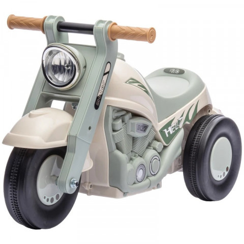 Dětská motorka, 80 x 35,5 x 42 cm | krémově bílá + světle zelená č.6