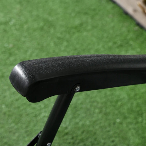 Zahradní houpací křeslo s polštářem, 95 x 64 x 106 cm | světle šedé č.5