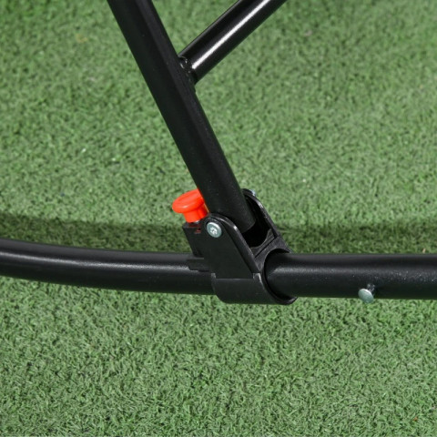 Zahradní houpací křeslo s polštářem, 95 x 64 x 106 cm | světle šedé č.6