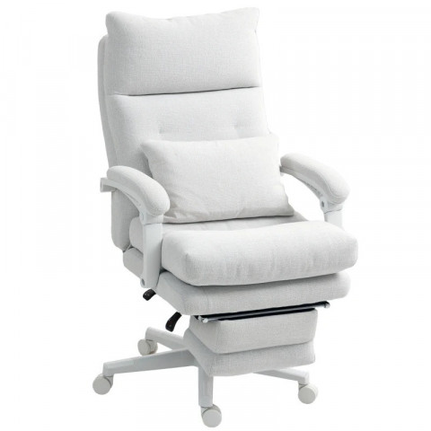 Ergonomická kancelářská židle s bederní opěrkou | krémově bílá č.2