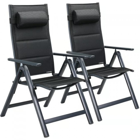 Zahradní židle Bern Premium sada 2 kusů | antracit č.2