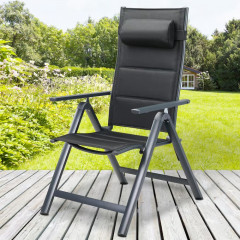 Zahradní židle Bern Premium sada 2 kusů | antracit č.1