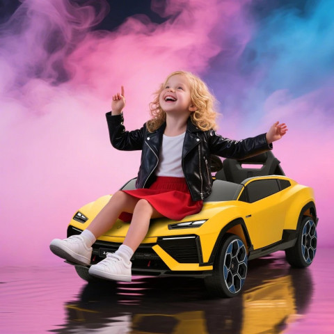 Elektrické autíčko pro děti s licencí e Lamborghini 12V | žluté č.3