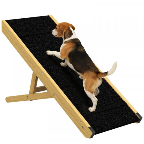 Skládací rampa pro psy 83,5 x 35 x 47,5 cm | přírodní č.4