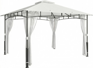 Vodoodpudivý stabilní zahradní altán s moskytiérou 3 x 3,6 m | černý č.1