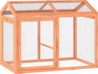 Výběh pro kuřata 104 x 70,5 x 84 cm | oranžový č.1