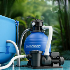 Pískový filtrační systém bazénu 15900 l/h s č.1