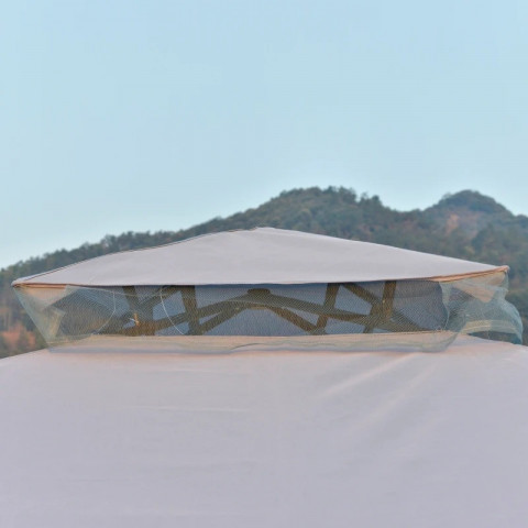 Luxusní zahradní altán 2,95 x 2,95 m | světle šedý č.5
