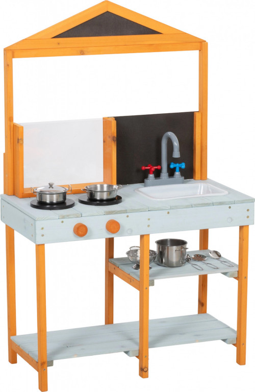 Dětská venkovní kuchyňka na hraní | světle modrá