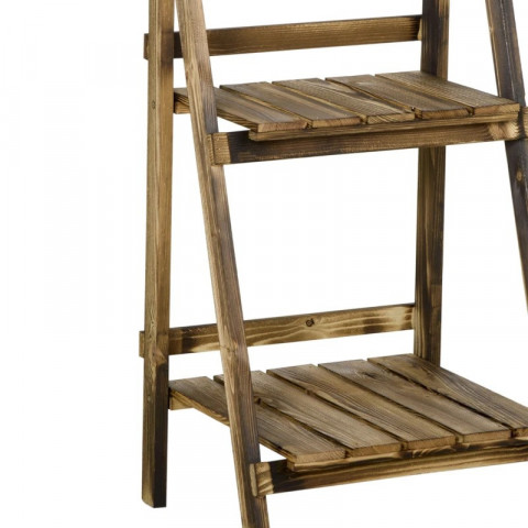 3patrový stojan na rostliny 40 x 37 x 93 cm | hnědý č.4