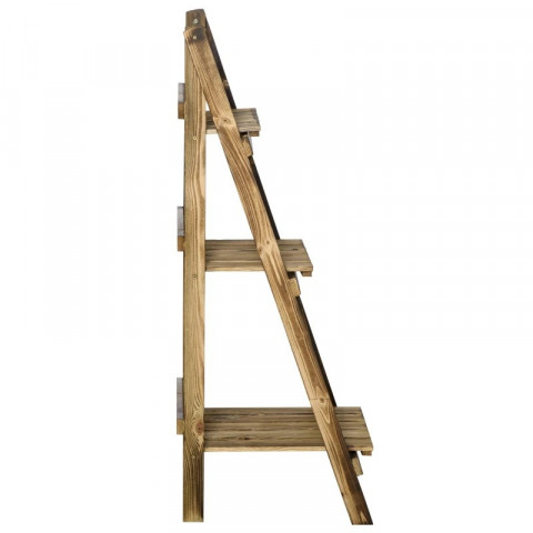 3patrový stojan na rostliny 40 x 37 x 93 cm | hnědý č.5