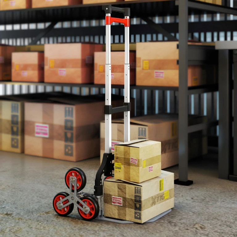 Skládací schodolez se 6 koly | červený