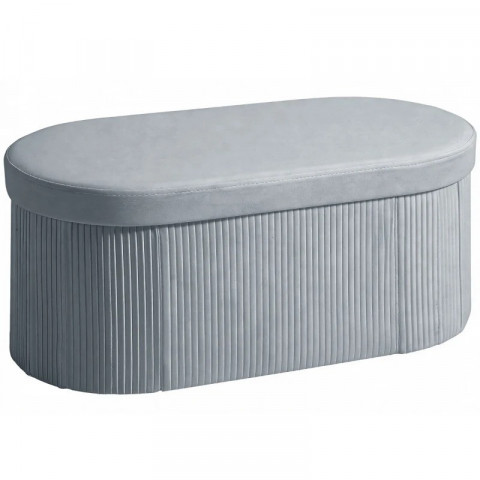 Skládací čalouněná lavice 76 x 38 x 35 cm | tmavě šedá č.3