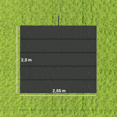 Náhradní střecha na pergolu 2,5 x 2,55 cm | tmavě šedá č.3