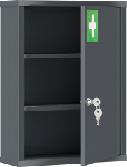 Lékárenská skříňka se 3 přihrádkami | šedá č.1