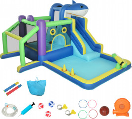 Nafukovací skákací hrad s nafukovačem | vícebarevný č.1