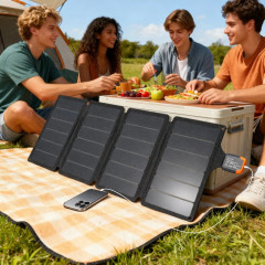 Přenosný solární panel 36 W – skládací, vodotěsný, rychlé nabíjení č.1
