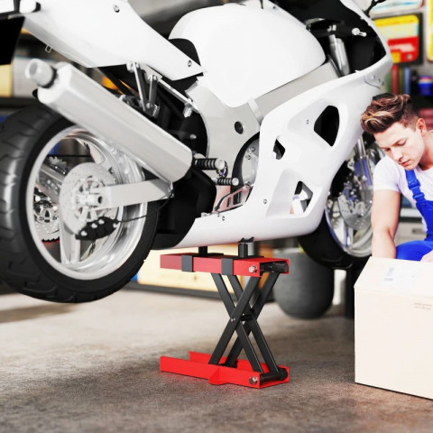 Zvedák na motorku do 500 kg | červený + černý č.3