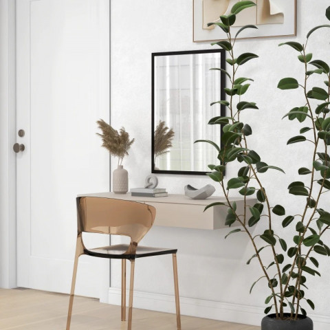 Obdélníkové nástěnné zrcadlo 50 x 70 cm | černé č.3