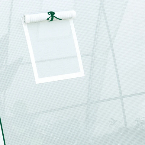 Fóliovník s rolovacími dveřmi, 180 x 180 x 200 cm | bílý č.4