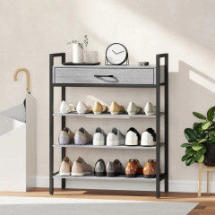 Kovový botník, 70 x 30 x 87,6 cm | šedý č.3