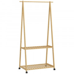 Věšák na kabáty s botníkem 84,5 x 43,5 x 158 cm | přírodní č.2