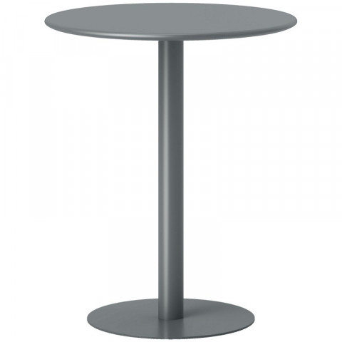 Jídelní stůl 60 x 60 cm kulatý | šedý č.2