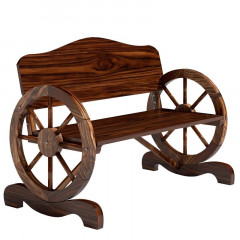 Zahradní lavice 110x55x80 cm | tmavě hnědá č.3