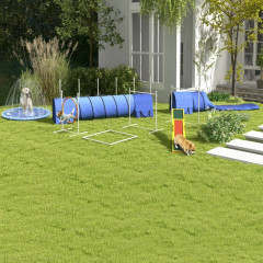 Sada pro agility, 7 výškově nastavitelných překážek | modrá + bílá + oranžová č.3