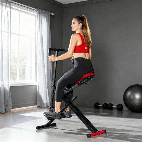 Multifunkční fitness trenažér s nosností 100 kg | černý č.4