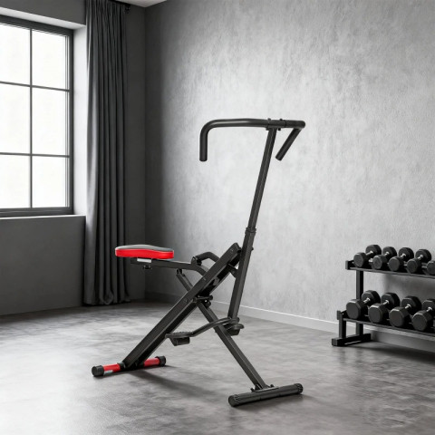 Multifunkční fitness trenažér s nosností 100 kg | černý č.5