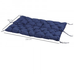 Lavicový sedák 150 x 98 x 8 cm | tmavě modrý č.2