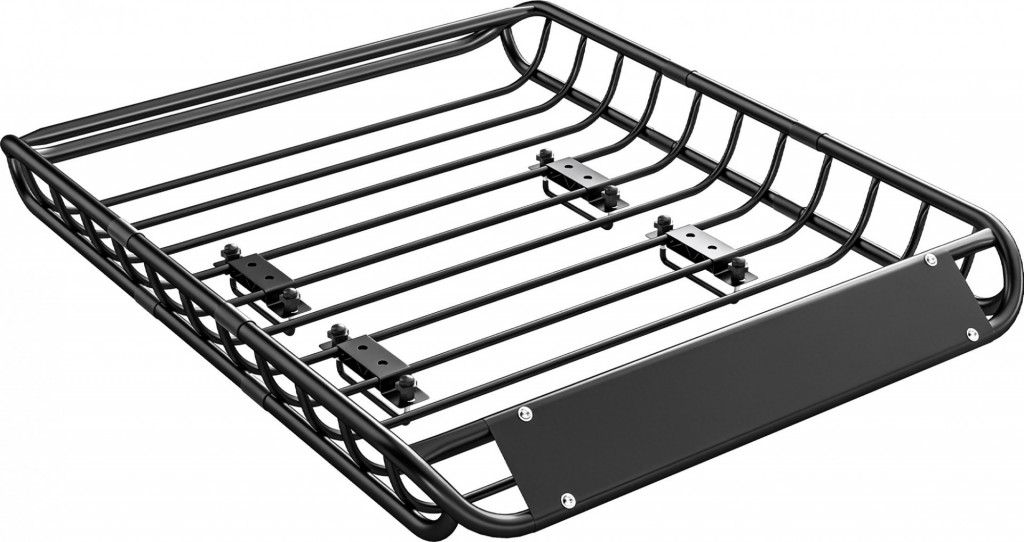 Univerzální střešní nosič s ochranou proti větru | černý