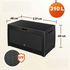Úložný box Rato 310L | antracit č.3